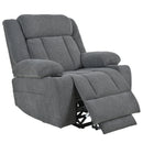 Power Lift Recliner Chair With Extended Footrest, Remote Control, Cup Holders, And Side Pockets by HouseOfZazla