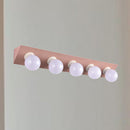 GobekUsa Macaron Style 5-Light Metal Vanity Sconce in Pink/Yellow - Brighten Up Your Walls