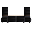 Farmhouse TV Stand With Solid Wood Gourd Shaped Legs For TVs Up To 70" by HouseOfZazla