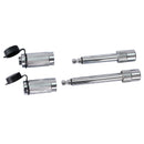 Alu - Adjustable Trailer Drop Hitch With 2" Receiver, 6" Adjustment - Silver by HouseOfZazla