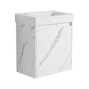 Modern Bathroom Vanity With Ceramic Basin, Wall Mounted Floating Sink Combo, Storage Cabinet by Unique Piece Furniture