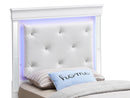Bed With LED Light Accents Headboard by Unique Piece Furniture