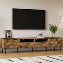 TV Stand With 2 Drawers, Media Console Table, Storage Cabinet With Cable Management by HouseOfZazla
