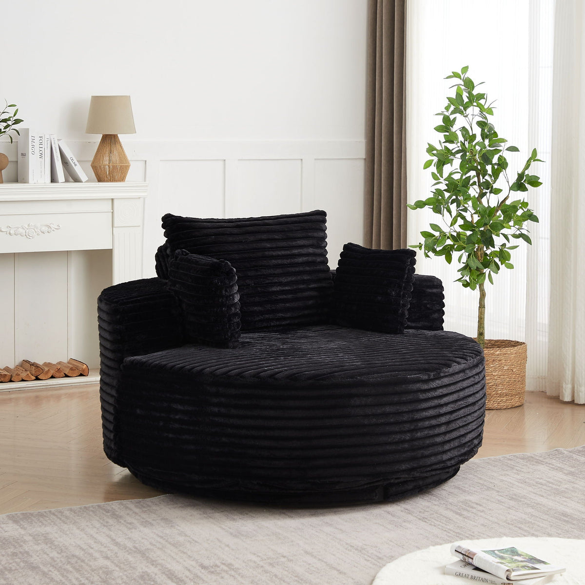 Swivel Chair With 360° Rotation For Living Room, photo 13 of 40