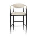 Upholstered Bar Stools With Backs For Kitchen Island (Set of 2)