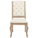 Brockway Upholstered Dining Chair Barley Brown (Set of 2)