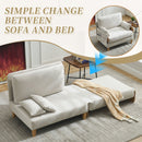 Mid Century Modern Foldable Sofa Bed, 3 In 1 Convertible Sleeper With 3 Pillows by HouseOfZazla