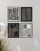 Black and white tribal