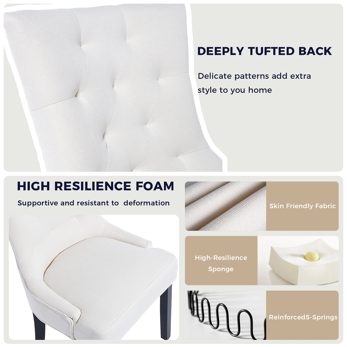 Modern Tufted Dining Chair, photo 6 of 10