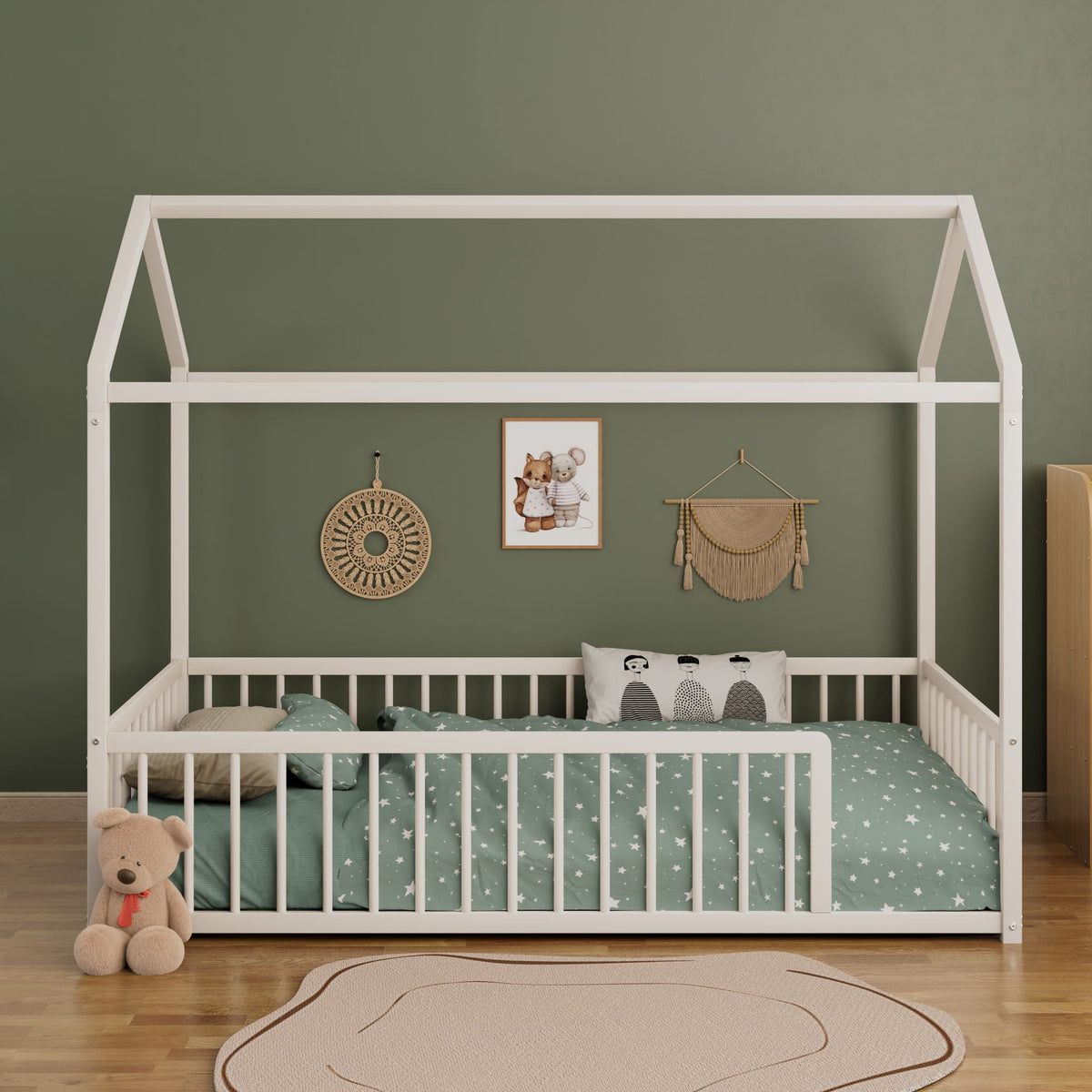 Montessori Floor Bed Frame With House Shape, photo 12 of 36