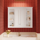 Wall-Mounted Medicine Cabinet With Adjustable Shelf, Soft-Closing Hinges - White by HouseOfZazla