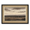 Vintage Landscape Large Framed Wall Art, 20x28 Inch Canvas Print by HouseOfZazla