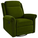 360 Degrees Swivel Manual Rocking Recliner with Adjustable Backrest