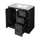 Bathroom Vanity With Sink, Storage Cabinet, Freestanding Set With 3 Drawers & Soft Closing Doors by HouseOfZazla