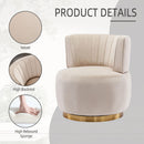 360 Degree Swivel Cuddle Barrel Accent Sofa Chair by Unique Piece Furniture