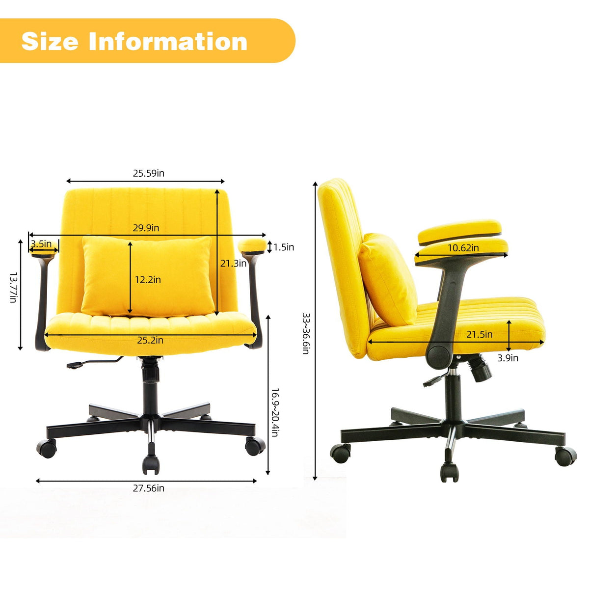 Criss Cross Armrest Office Chair With Wheels, photo 11 of 40