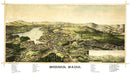 Vintage Map of Monson, Maine 1889