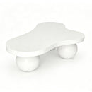 Cloud Shaped Coffee Table With 3 Ball Legs For Living Room