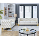 3-seater + 2-seater Combination sofa.BEIGE VELVET