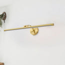 GobekUsa Golden Pipe Vanity Light - Modern Stylish LED Wall Sconce for Bathroom - 16"/21.5" Width