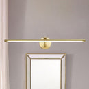 GobekUsa Golden Pipe Vanity Light - Modern Stylish LED Wall Sconce for Bathroom - 16"/21.5" Width