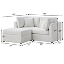 Chauncy - Sectional With Storage Ottoman by HouseOfZazla