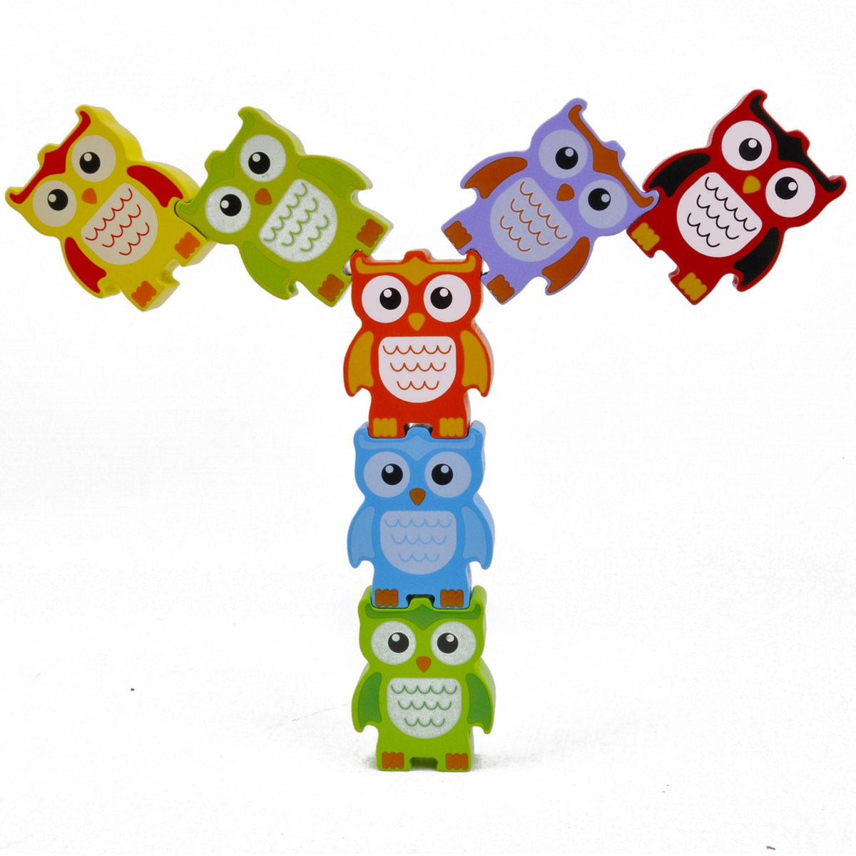 STACKING OWLS Wood Balance Challenge, photo 14 of 17