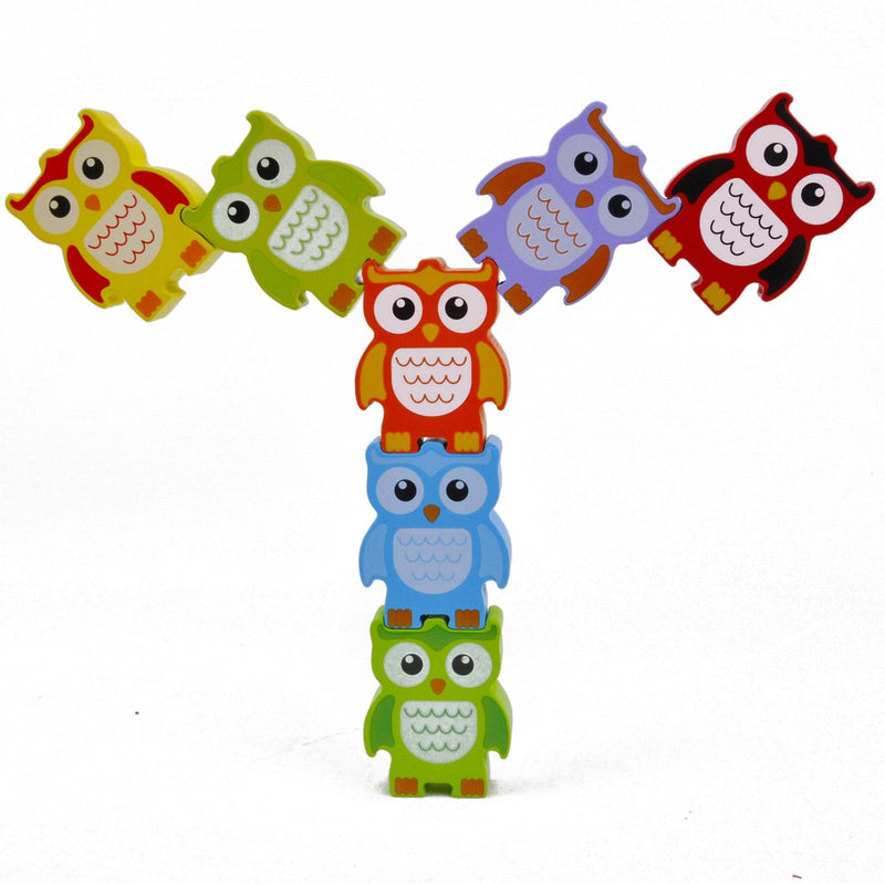 STACKING OWLS Wood Balance Challenge, photo 14 of 17