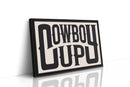 Cowboy Up Western Print in Black Ink