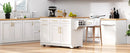 K&K 59.3" Kitchen Island with Storage & Rolling Cart by HouseOfZazla
