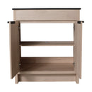 30 Inch Freestanding Bathroom Vanity with Black Ceramic Sink & 2 Soft-Close Cabinet Doors (BVB02430PLO-BL9075BK),W1286S00019
