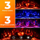 23 Inch Electric Fireplace Insert Fireplace Heater with Adjustable Flame Color by LJGDeals