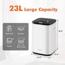 23L Large Hot Towel Heater with Rapid Heating and Adjustable Timer-White by LJGDeals