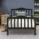 Classic Design Kids Wood Toddler Bed Frame with Two Side Safety Guardrails by DirectDeals