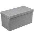 31.5 Inch Fabric Foldable Storage with Removable Storage Bin-Dark Gray by DirectDeals