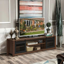 TV Stand Entertainment Center for TV's up to 65 Inch with Adjustable Shelves-Brown by LJGDeals