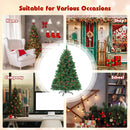 4.5 Feet Pre-lit Hinged Christmas Tree with 300 LED Lights by LJGDeals