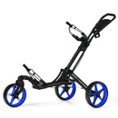Folding Golf Push Cart with Scoreboard Adjustable Handle Swivel Wheel by LJGDeals