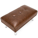 Rectangle Tufted Ottoman with Stainless Steel Legs for Living Room by LJGDeals