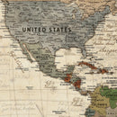 Personalized Custom World Map Wall Art Canvas Print – Travel