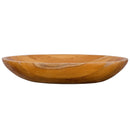 23.5 Inch x 16 Inch Teak Wood Washbasin with Drainage Hole by LJGDeals