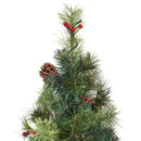 LED Christmas Tree with Red Berries Pine Cones by LJGDeals