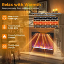 23 Inch 1500W Recessed Electric Fireplace Insert with Remote Control by LJGDeals