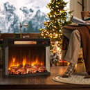 23 Inch 3-Sided Electric Fireplace 1500W Recessed Fireplace Insert-Black by LJGDeals