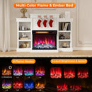 23 Inch 3-Sided Electric Fireplace 1500W Recessed Fireplace Insert-Black by LJGDeals