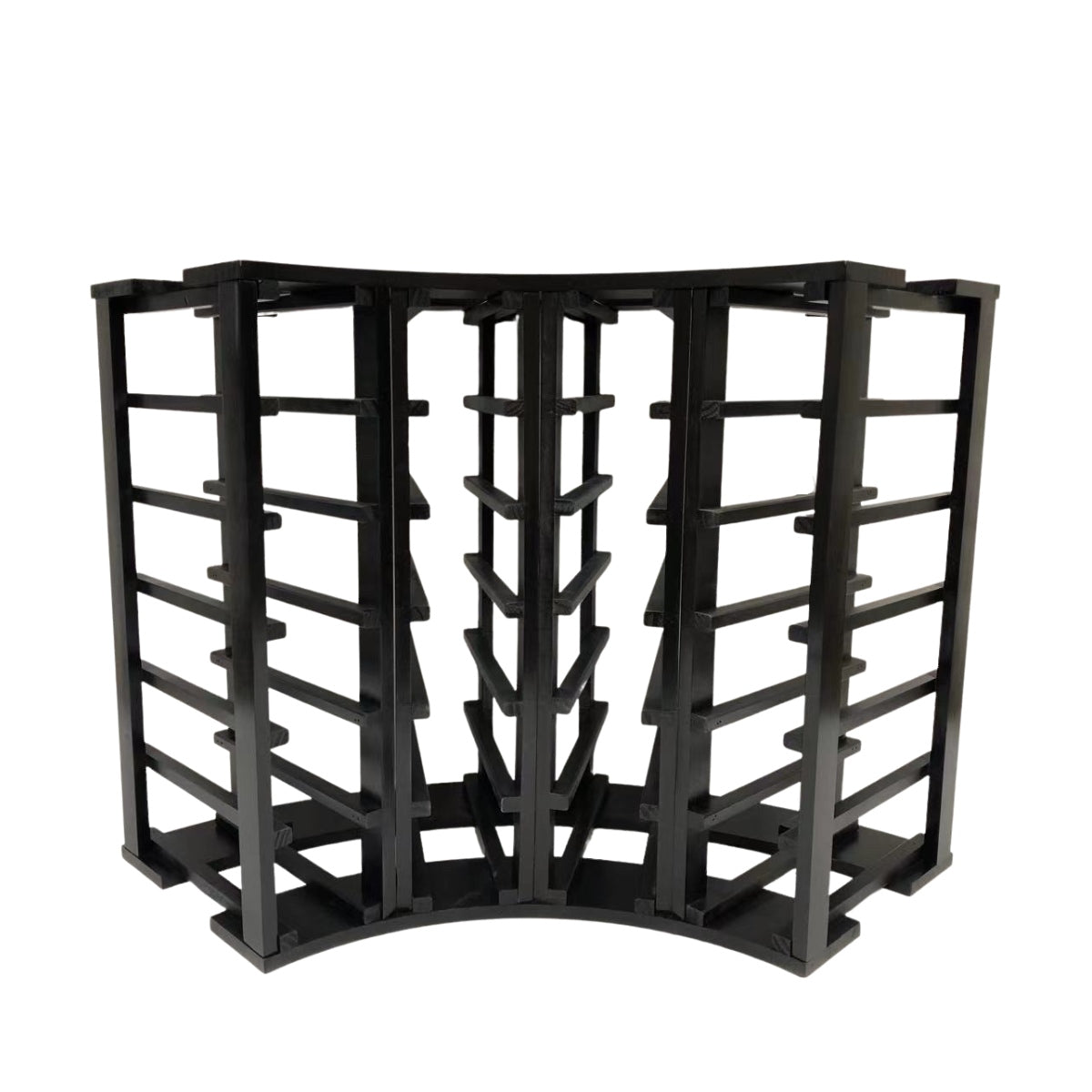 4-Column 24-Bottle Curved Corner Wine Cube - 18mm Thick, photo 4 of 15