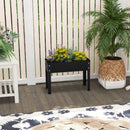Metal Raised Garden Bed with Legs and Drainage Hole for Vegetable Flower-24 x 11 x 18 inches by LJGDeals