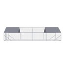 Outdoor Chicken Coop Large Space With Safety Features - Silver Gray