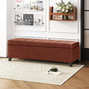 Tufted Storage Ottoman with Nailhead Trim