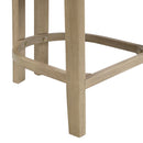 26" Counter Height Bar Stool, Upholstered Counter Stools (Set of 2) - Light Ash + Beige by HouseOfZazla